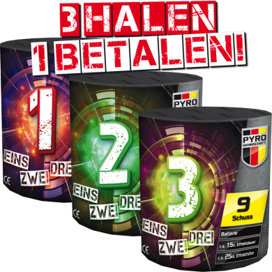 Eins, Zwei, Drei vuurwerk